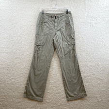 Y2K Vintage Cargo Pants 8 28 Womens Khaki Tan Beige Skater Cyber Fairy Grunge