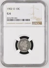 1902-O Barber Dime - Certified NGC Good 6