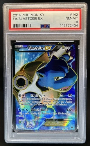 2014 Pokemon XY Blastoise #142/146 PSA 8