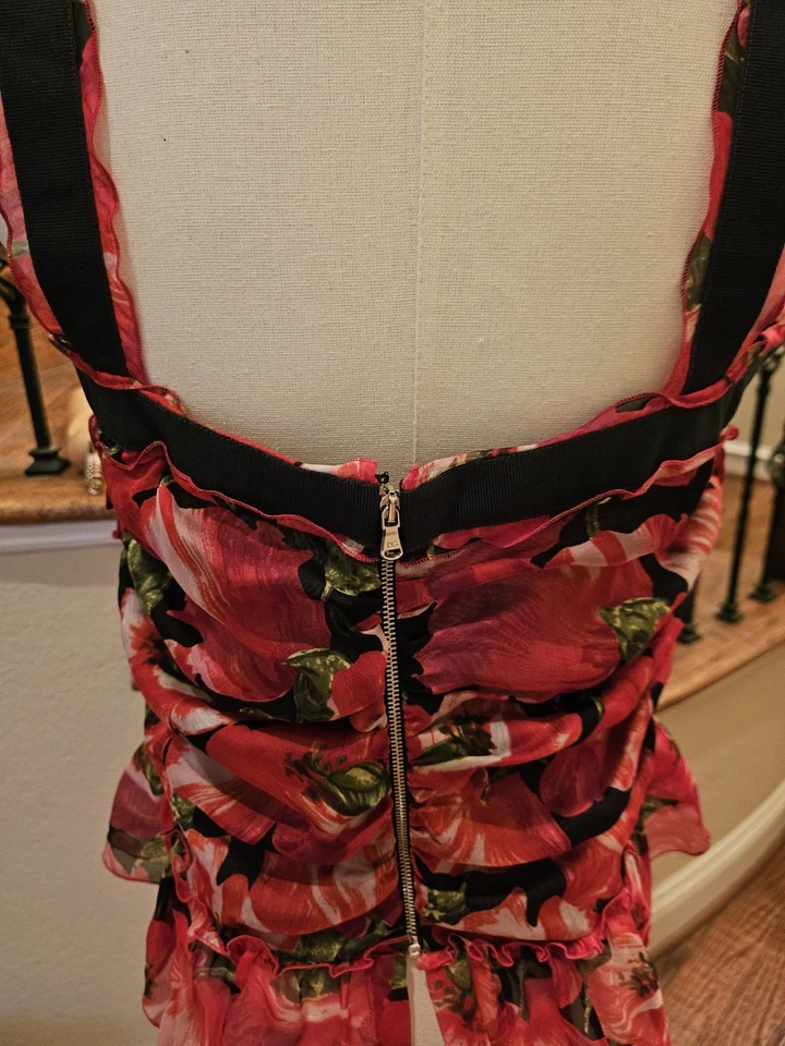 Блузка Dolce Gabbana шелковая с цветочным принтом - Изображение 4 из 4