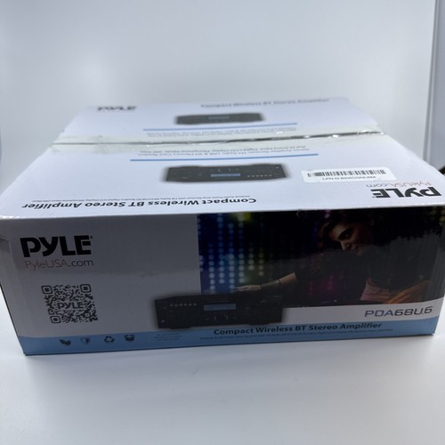 Pyle PDA6BU.6 200W Récepteur Stéréo Audio de Bureau avec Radio FM MP3/USB/SD