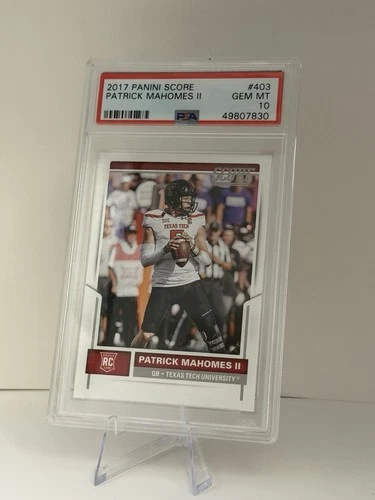 2017 Panini Score Football Patrick Mahomes II Rookie #403 PSA 10