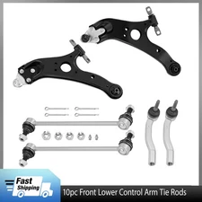 6x Front Suspension Control Arm Assembly Tie Rod End Kit For Toyota Sienna 11-20