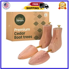 Cedar Boot Tree for Men - Natural Aromatic Wood Boot Tree X-Large / 11 - 13 US