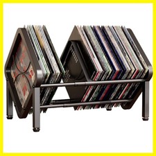 Vinyl Record Storage,80-100 LP Scalable Vinyl Record Holder,Retro Style Organ...