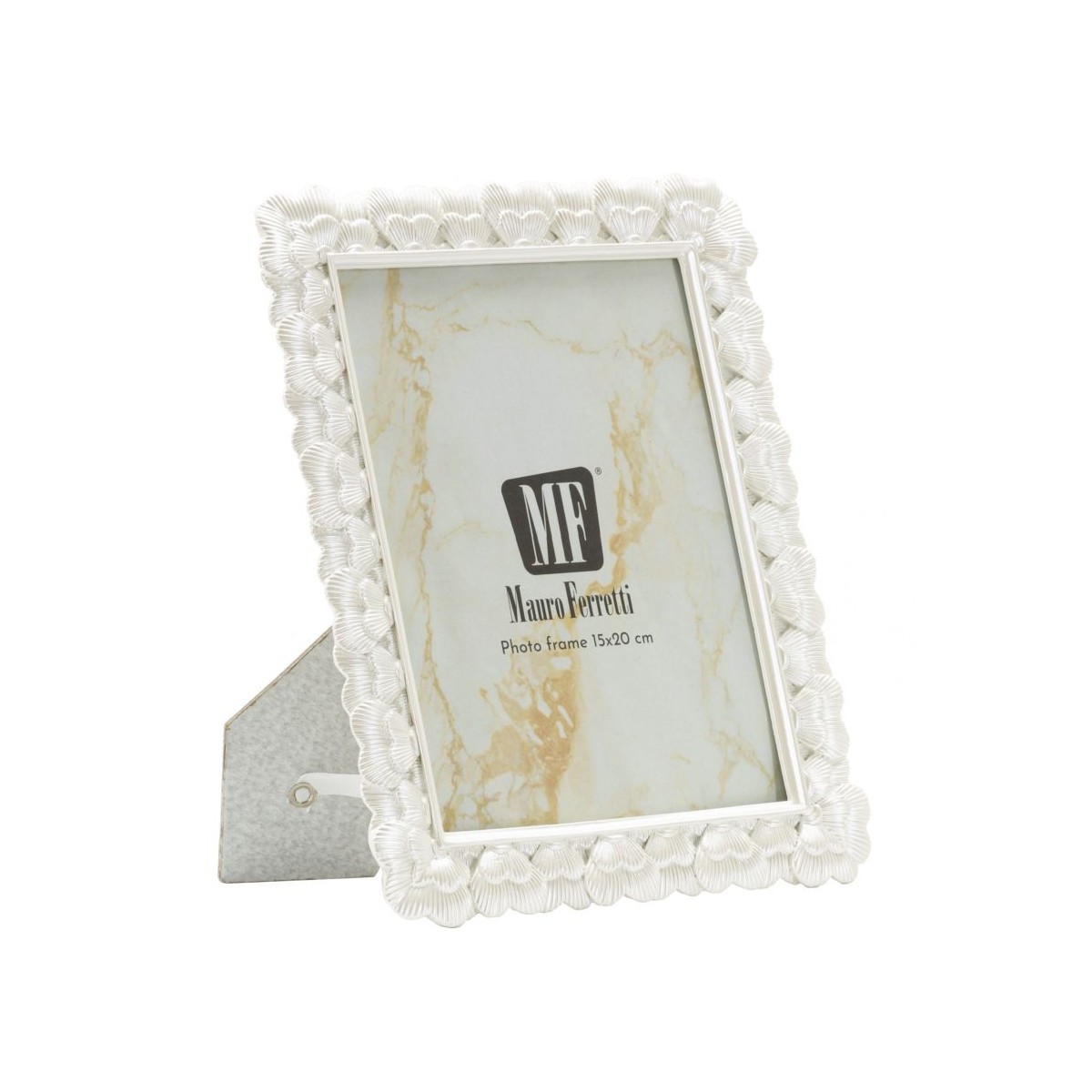 Cadre photo argenté Hearty 15x20 cm pour décoration de table