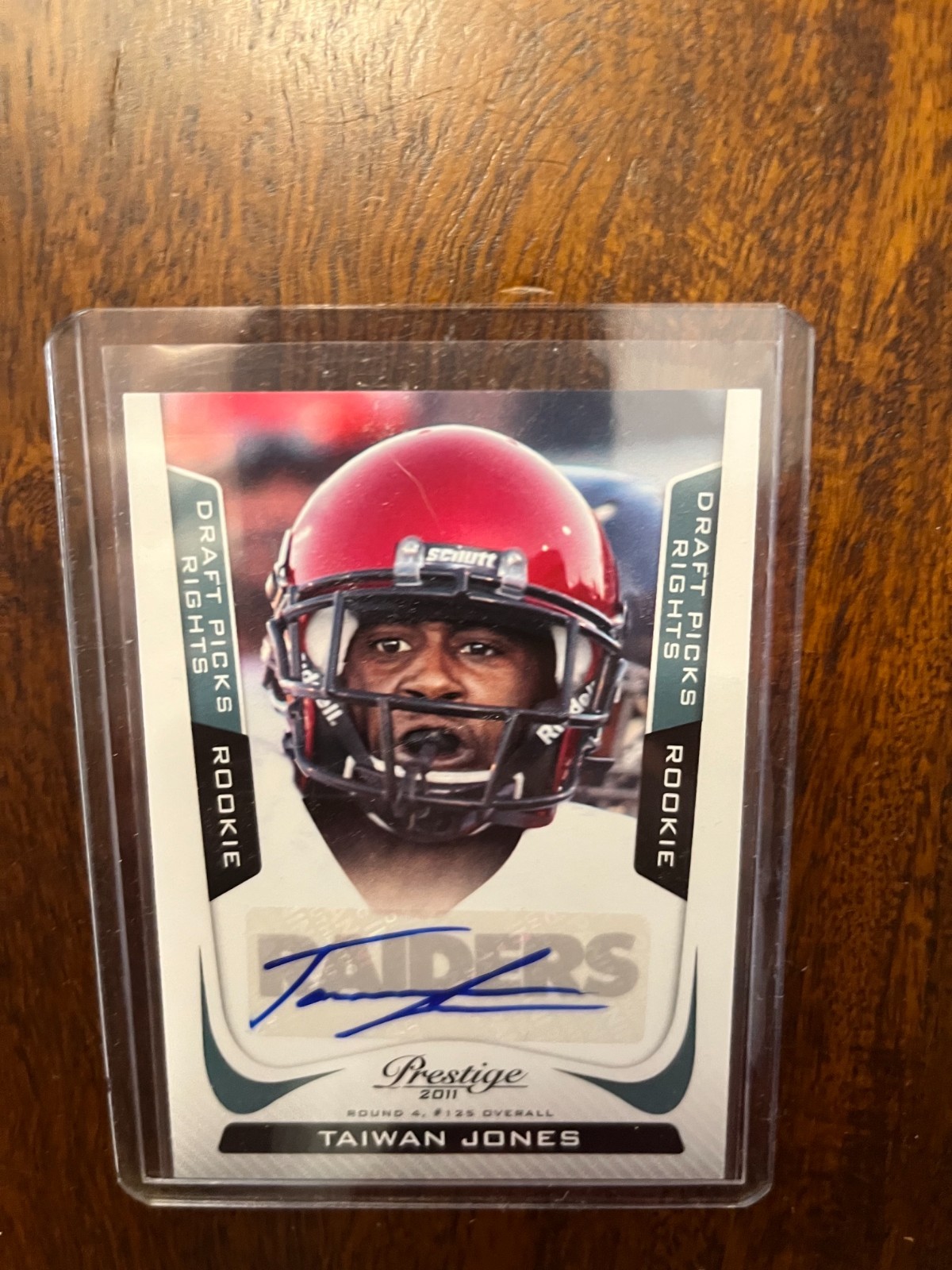 Prestige 2011 Taiwan Jones Raiders #293 RC Auto #1187/699