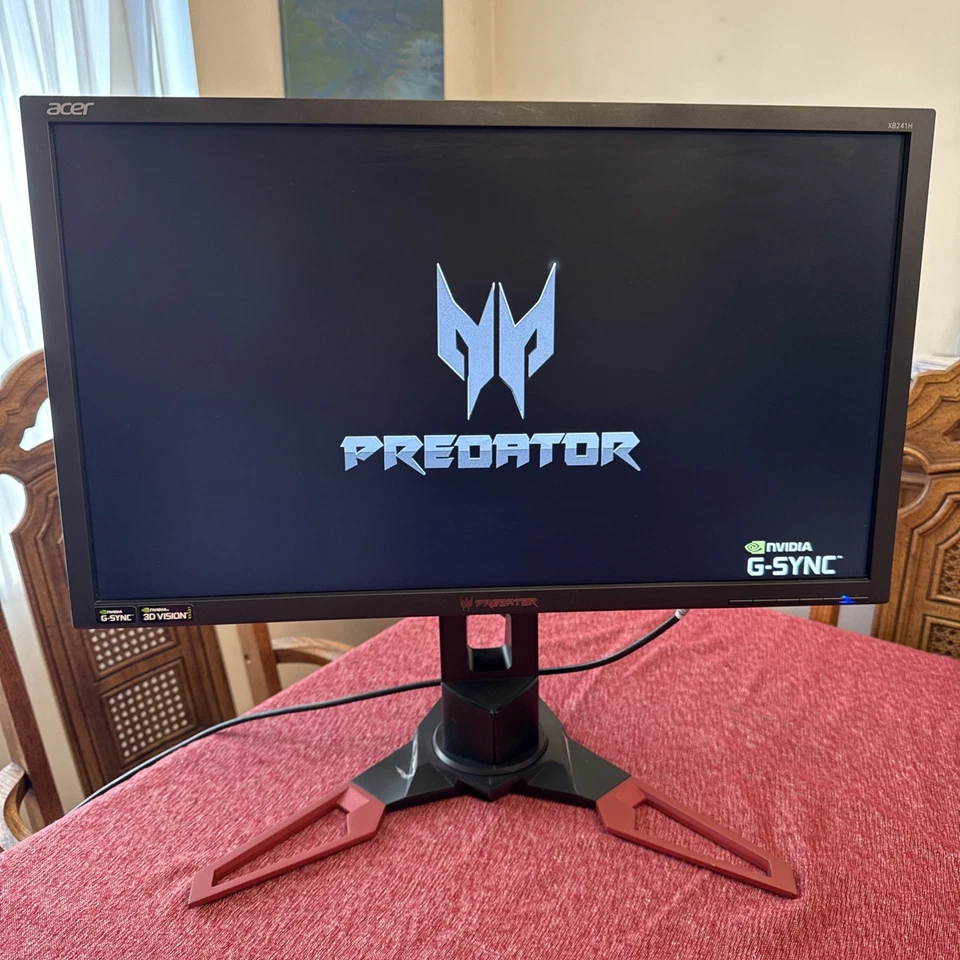 Acer Predator XB241H Bmipr 24-Inch 1080p NVIDIA G-Sync180Hz 2x2w speakers works - Image 2 of 4