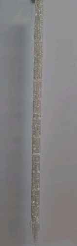David's Bridal Crystal Band Belt Sash Formal Self Tie Fringe Rhinestone Beaded