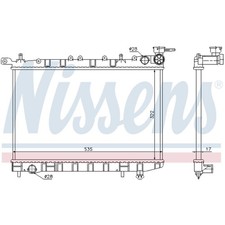 Radiateur Nissan 100 NX