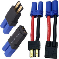 2 Pairs RC Lipo Battery Connector Adapter Compatible with Traxxas Lipo Battery
