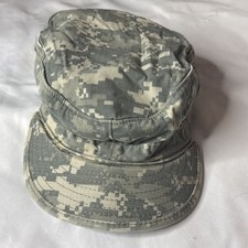Military Patrol Cap With Pocket  Inside Casual Size 7 1/8 Camouflage Camo