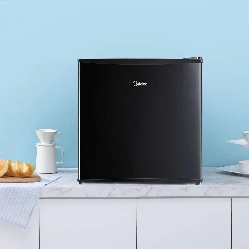 MIDEA 1.7 CU FT COMPACT SMALL REFRIGERATOR - BLACK Certified Dorm Fridge - Image 3 of 4
