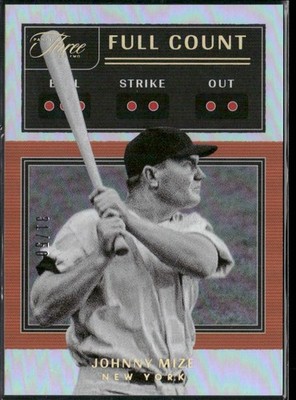 2022 Panini Three and Two Full Count /150 Johnny Mize #FC-3
