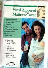 Twin Waterproof Mattress or Box Spring Protector Cover 39" x 75" Hypoallergenic