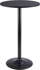 Elegant Dining Pub Table - 39.5-Inch Height Metal Base Cocktail Table