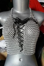 10mm Chainmail Top Bra Metal Aluminium Butted Chainmail Designer Cosplay Costume