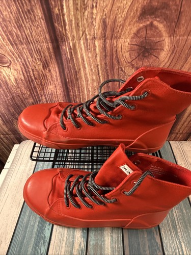 Hunter for Target Lona Rojo Sumergido Tobillo Botas de Lluvia Tenis Hombres 10 Mujeres 12 - Imagen 4 de 9