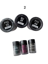 NYX Pigment Trio Shade Names in pictures Discontnd Unopened For Craft/Display
