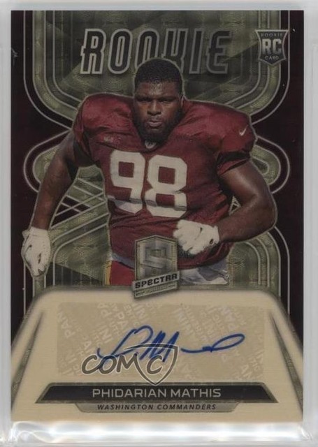 2022 Panini Spectra Rookie Auto Gold Prizm 1/1 Phidarian Mathis #21 Auto RC