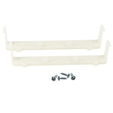 2 Pairs of Hardware Plastic False Front Cabinet Clips 5" 127mm Overall Leng...
