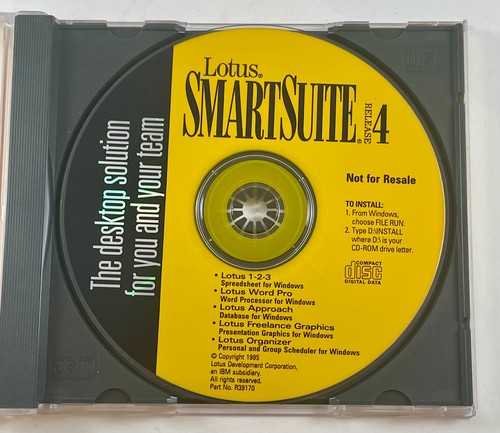 Lotus SmartSuite Release 4 for Windows CD-ROM Edition - Picture 3 of 4