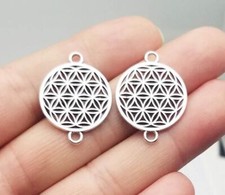 Life Of Flower Connector Charms Bracelet Making Accessories Findings 20Pcs/Lot