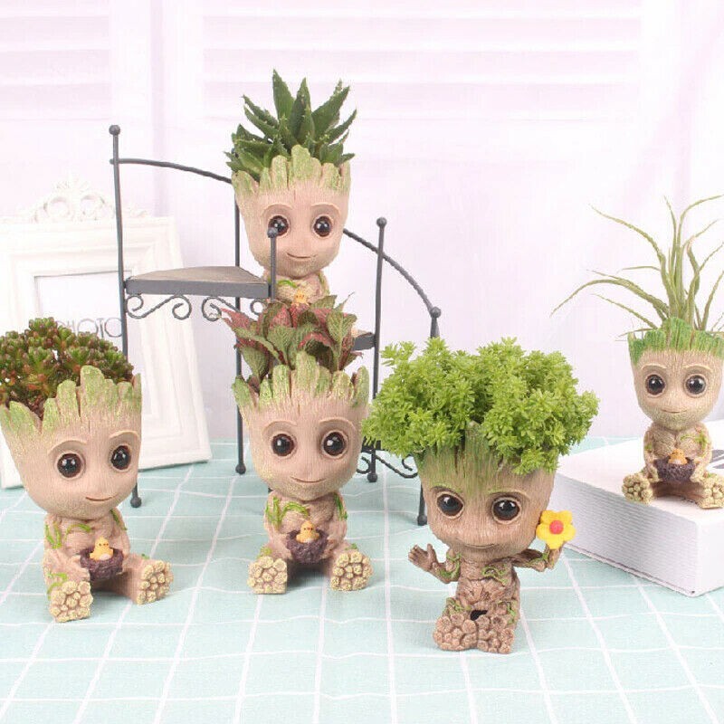 Mini Groot Figurine Miniature Model - Adorable Home Decor | eBay