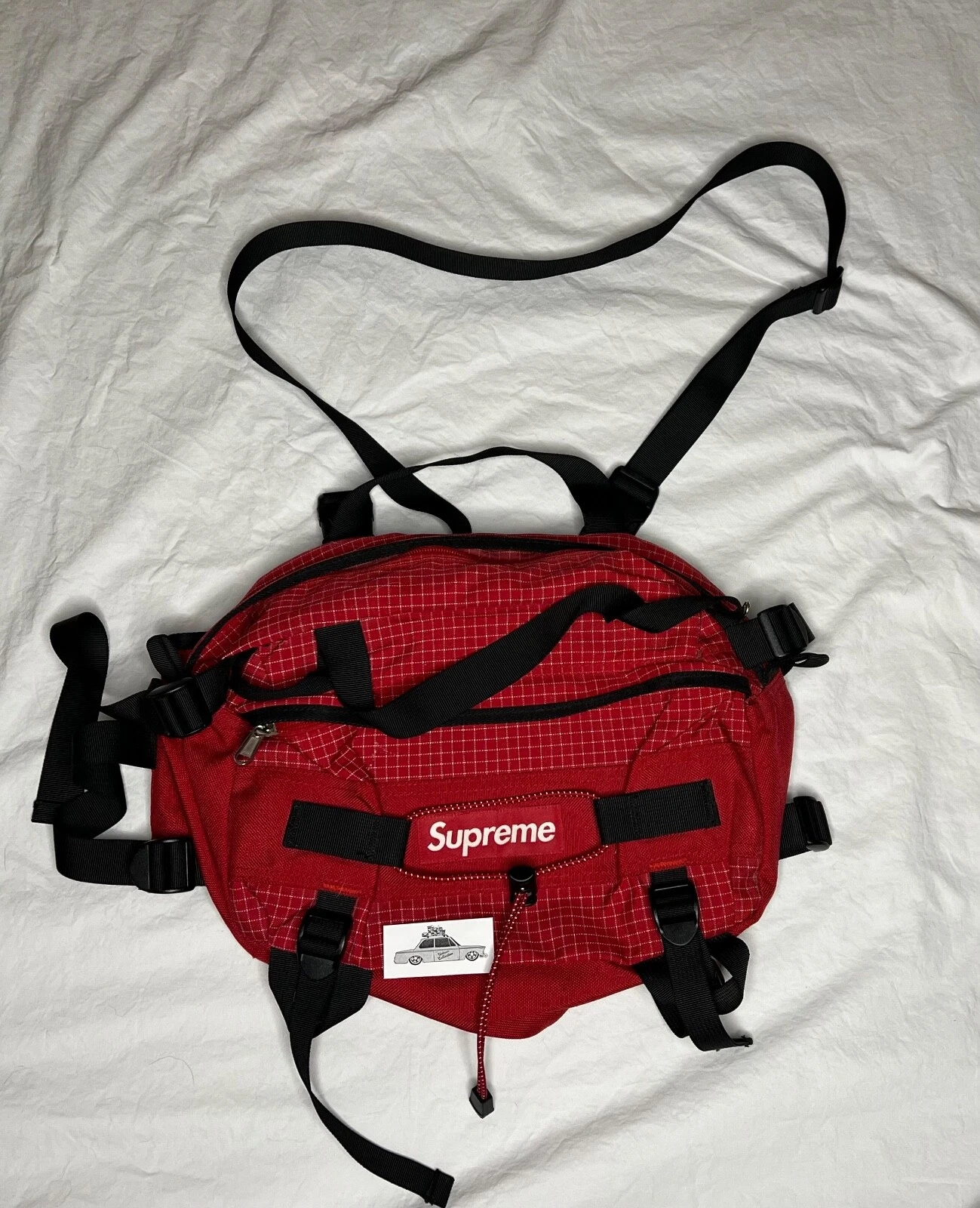 Rare Vintage FW09 Supreme Sac de Montagne / Duffle / Messager / Sac Taille Rouge