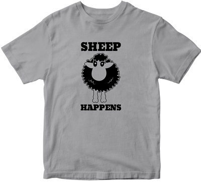 T-Shirt Sheep Happens lustiger Witz Sh*t Happens Neuheit unhöfliches offensives Top Geschenk