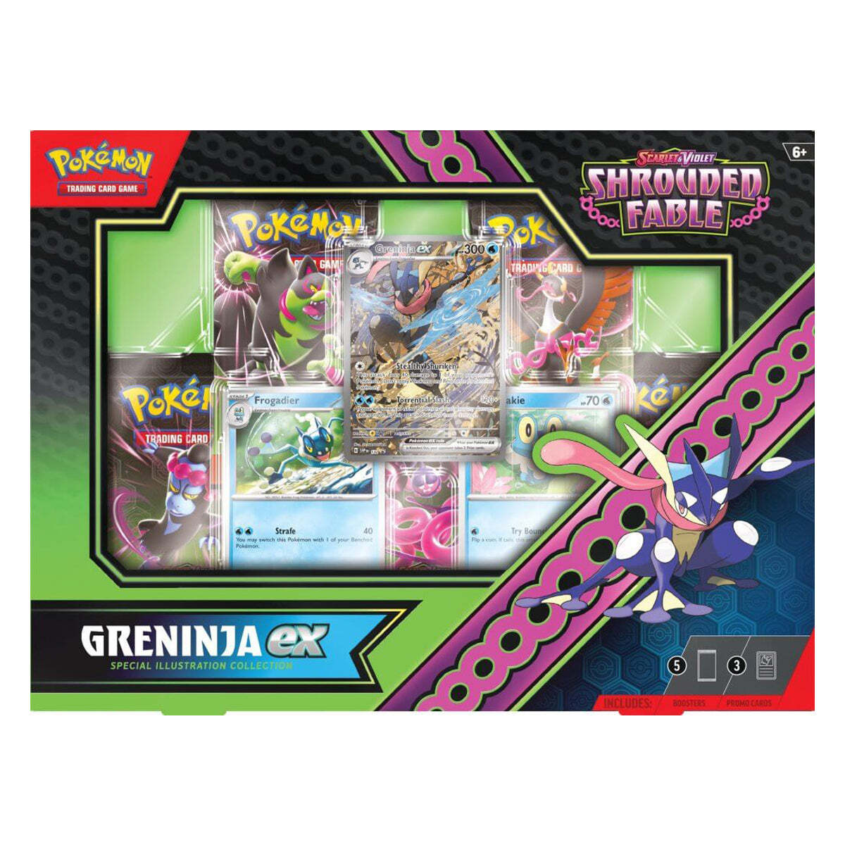 Scarlet & Violet Shrouded Fable Kingdra/Greninja ex Special