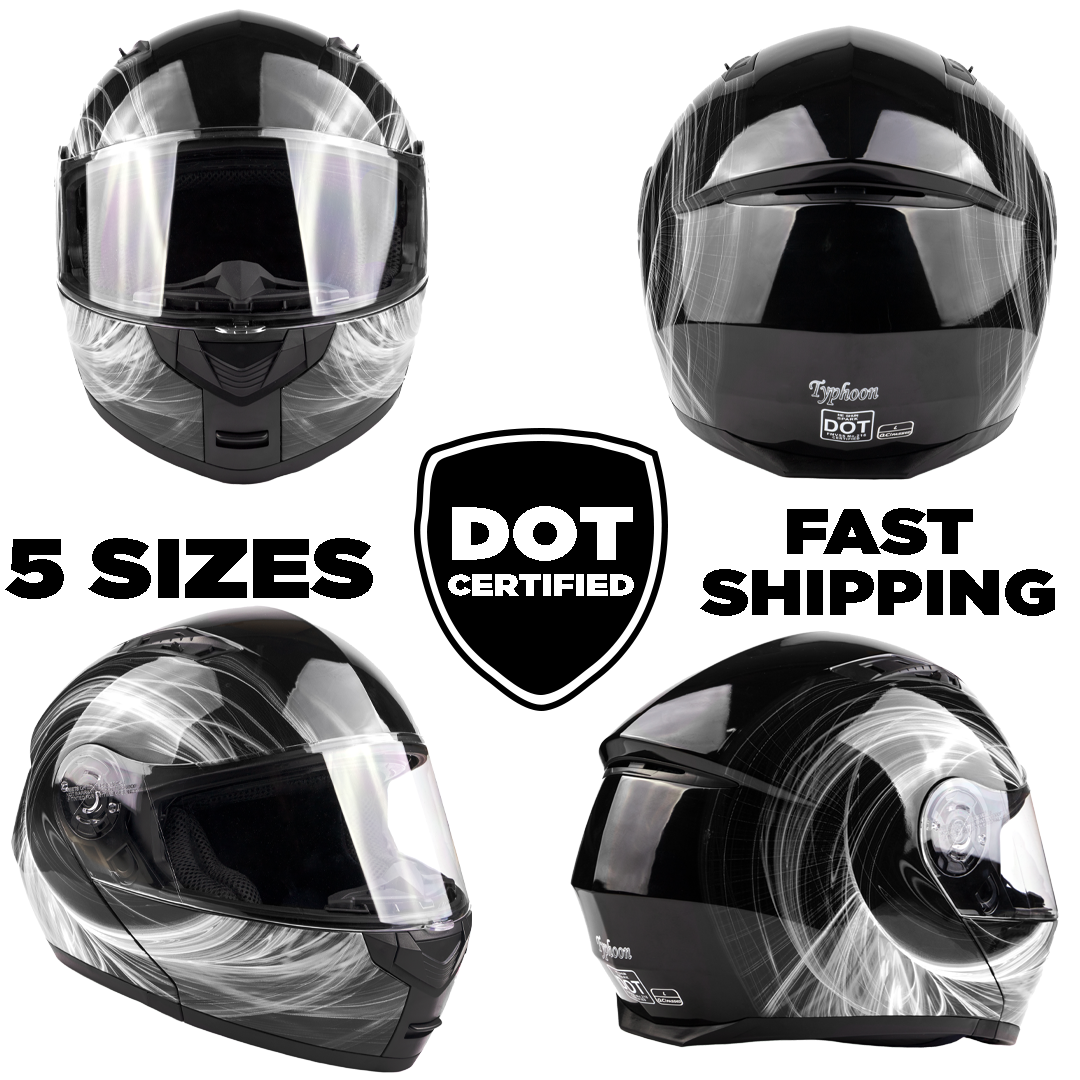 DOT Adult Modular Helmet with drop down sunglass Black White Swirl Motorcycle | eBay DOT Adult Modular Helmet with drop down sunglass Black White Swirl Motorcycle | eBay