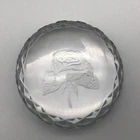 Vintage Waterford Cut Crystal Long Stem Rose Paperweight Ltd Ed 455/500
