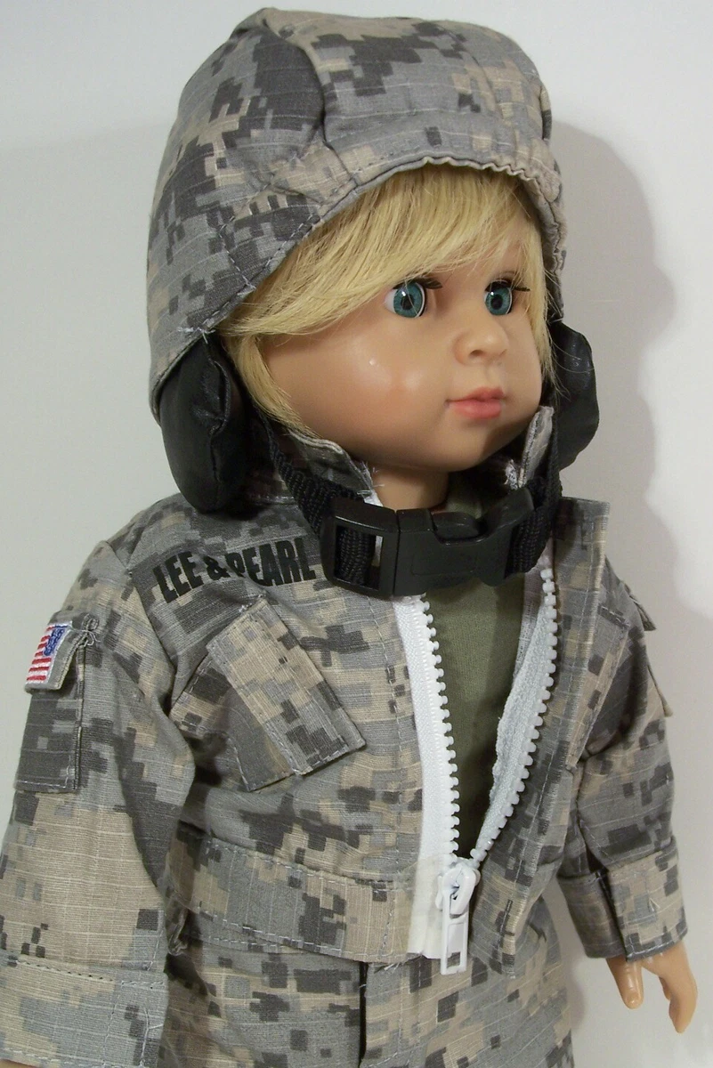 Camouflage U.S Army Pant Uniform 4 pc Doll Clothes For 18