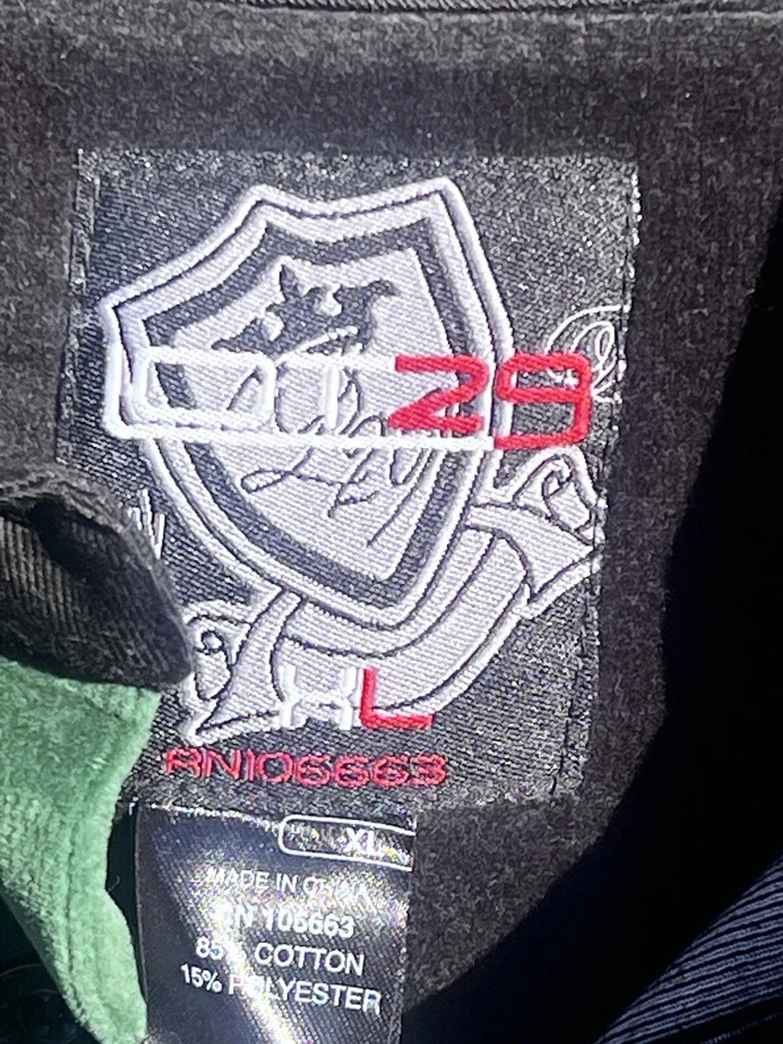 Lote De Colección 29 Camisas Verdes Rayas Terciopelo Cuello Manga Larga 3/4 Botones Talla XL Foto 3 de 4