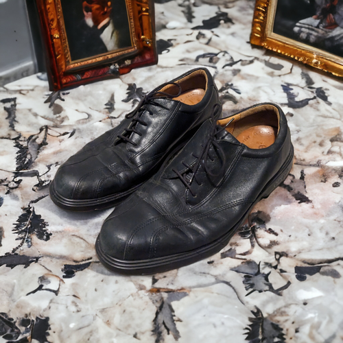 Ecco Men's Golf Shoes Black Leather Comfort Arch Support Size 46 EU (12