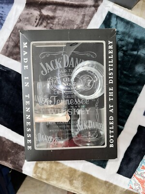 Jack Daniels Distillery Glasses Old No 7 EST 1866 Tennessee Whiskey Bar Set of 4
