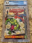 The Amazing Spider-Man #119 (Marvel Comics April 1973) CGC 8.0 Incredible Hulk