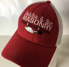 DeAlba & Son MASONRY Hat Cap Brick Block Stone Virginia Employee Stretch L/XL