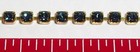 Swarovski Rhinestone Chain 2.5mm Montana 2 Ft Brass Crafting Trim