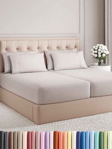 7 Piece Sheet Set - Comfy, Breathable & Cooling - Hotel Luxury Bedding for Women