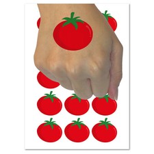 Tomato Garden Fruit Temporary Tattoo Water Resistant Fake Body Art Set