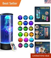 Elegant Jellyfish Aquarium Lamp - Remote Control with Hypnotic Glow for Homes