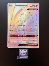 Carte Pokémon Cancrelove GX 158/156 Rainbow Secrète SL5 Ultra Prisme NEUF