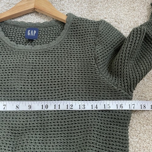NEU Gap Häkelpullover tiefolivgrün offen Strick Damen Größe Small Tall ST - Bild 6 von 8