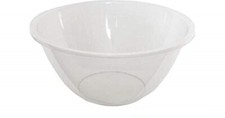 3 X VPL / WHITEFURZE 15cm / 20cm CLEAR PLASTIC MIXING,COOKING FOOD SALAD BOWLS 