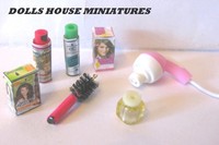 Hairdressing Items Dolls House Miniatures Hairdressing Items Dolls House Miniatures