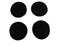 Normandy Basque Beret Vintage 80's Women's Black Wool French Beret 5.5 in. Dia.