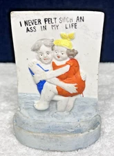 Vintage Ashtray Man and Woman in Swimsuits I Never Felt Such an Ass In My Life