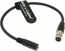 12 Pin Hirose to DC 12V Female Cable GH4 Power B4 2/3"Fujinon Nikon Canon Lens